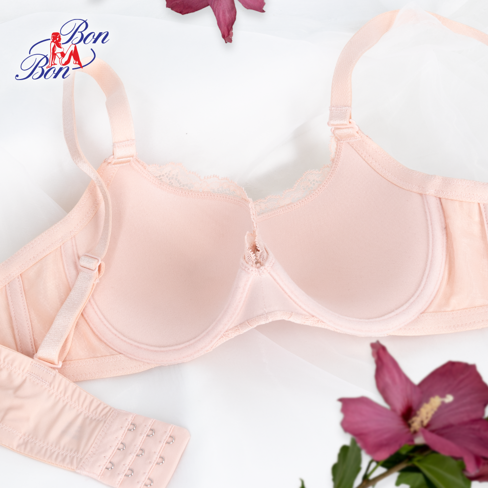  Áo lót mỏng ép, gọng dẻo, 3/4 full ren - BV35180 