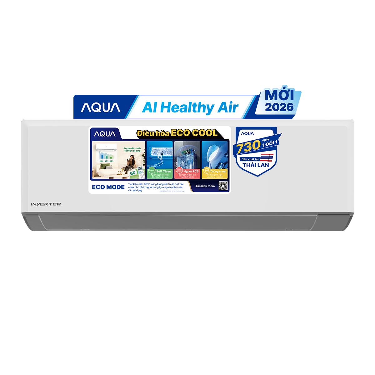 Máy lạnh Aqua Inverter 1 HP AQA-RV10EA