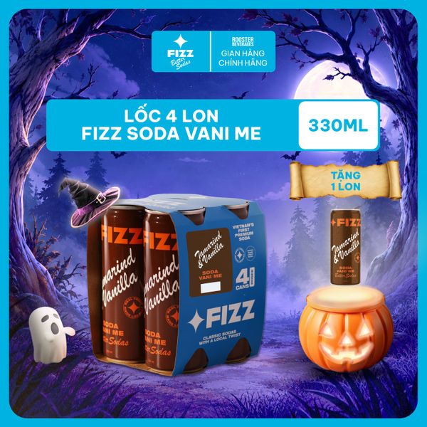  Fizz Soda Các Vị - Lốc 4 Lon 330ml 