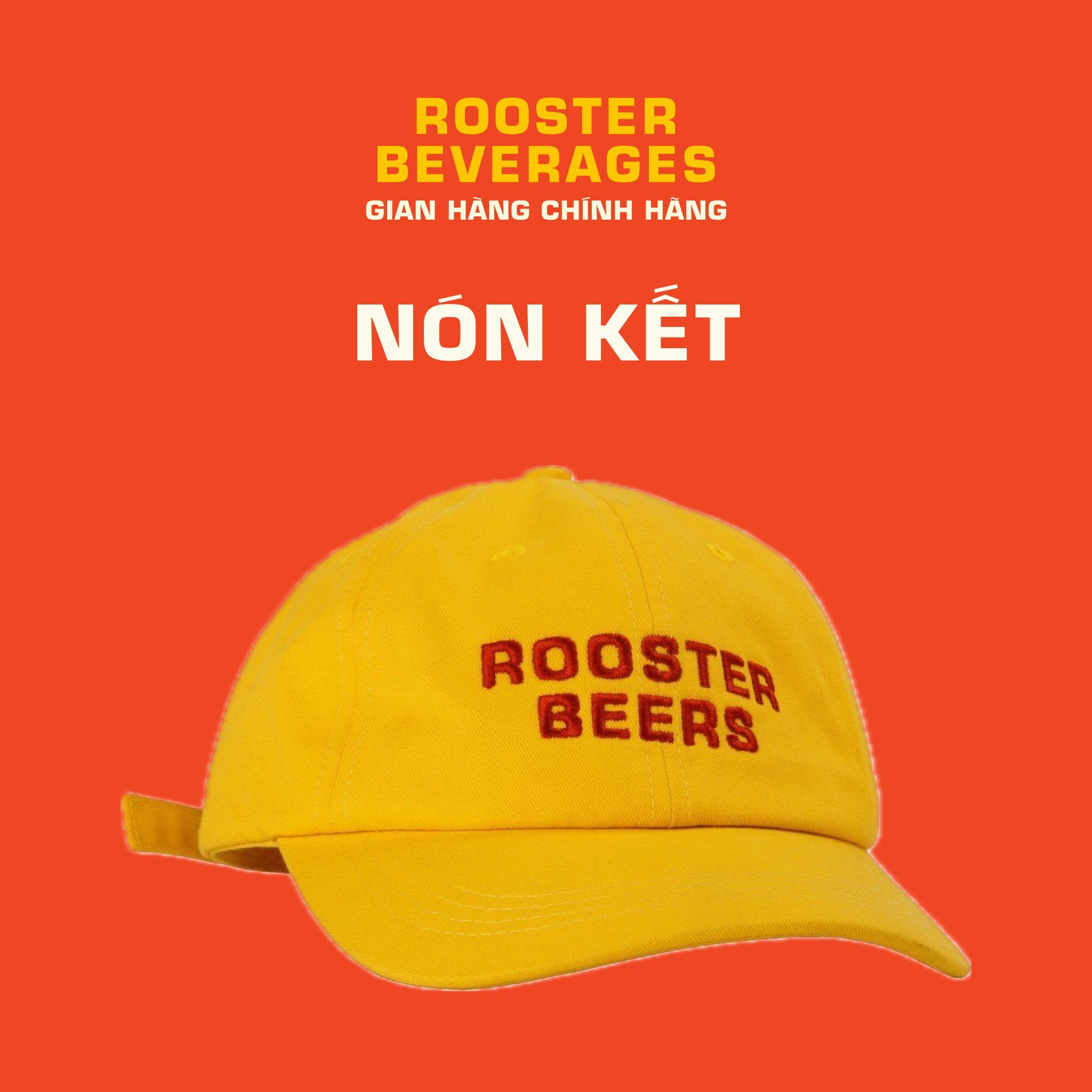  Nón Bia Gà màu Vàng (Rooster Cap Yellow) 