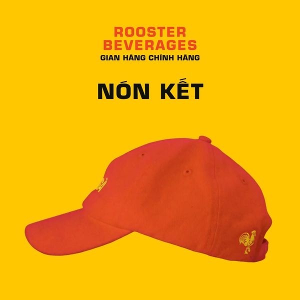 Nón Bia Gà màu Đỏ ( Rooster Cap Red) 