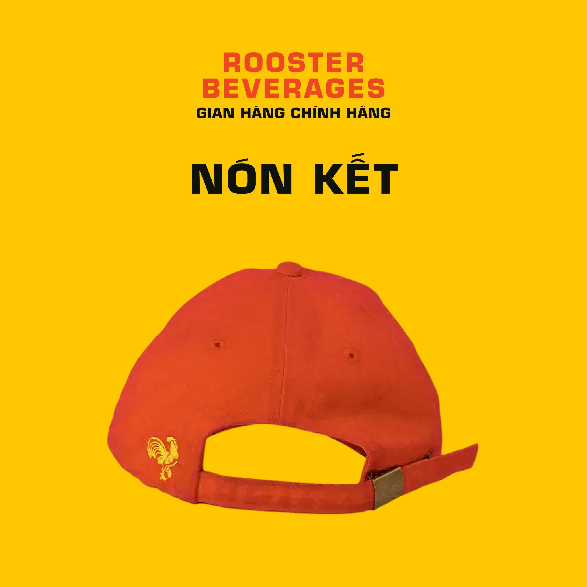  Nón Bia Gà màu Đỏ ( Rooster Cap Red) 