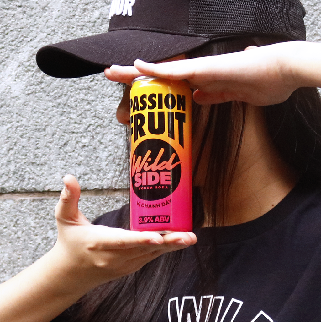  Wildside Vodka Soda Vị Chanh Dây | Thùng 12 Lon x 330ml – Độ cồn 3.9%  – Đồ uống có cồn nhẹ 