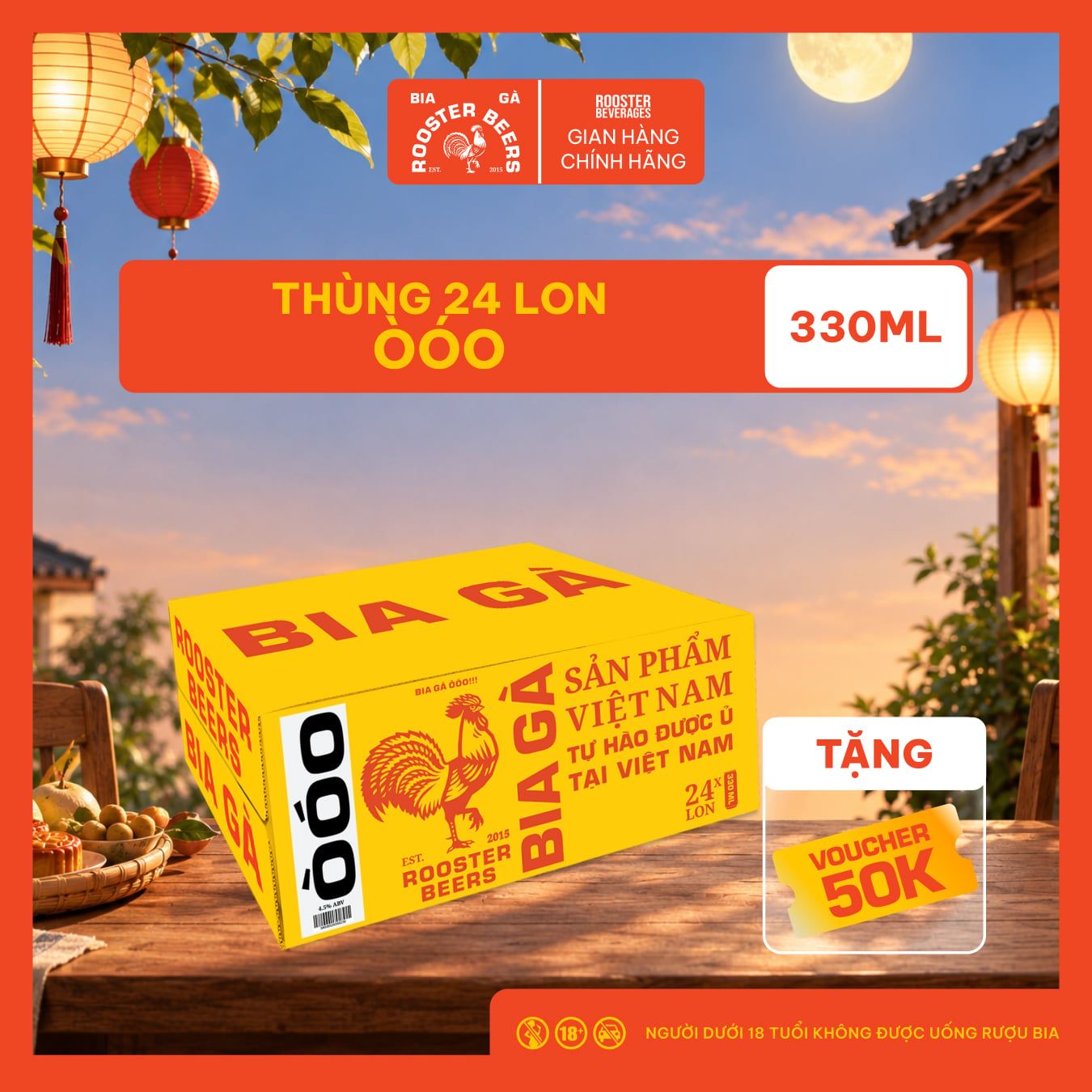  Rooster Beers ÒÓO - Thùng 24 Lon Cao 