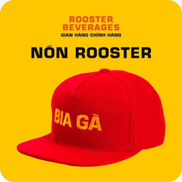  Nón Snapback Rooster Beers màu Đỏ 