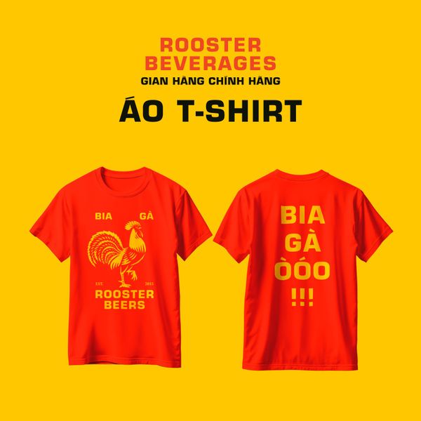  Áo Bia Gà màu Đỏ (Rooster Red T-Shirt) 