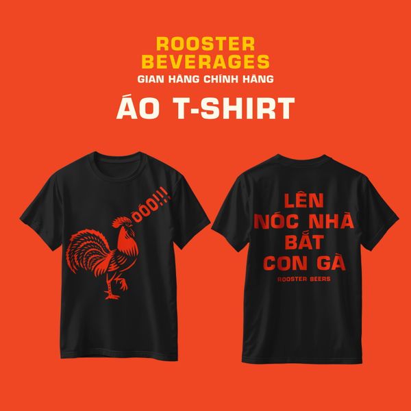  Áo Bia Gà màu Đen (Rooster Black T-Shirt) 