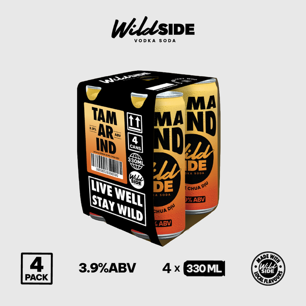  WildSide Vodka Soda 4 Lon - 4 Cans (330ml) 