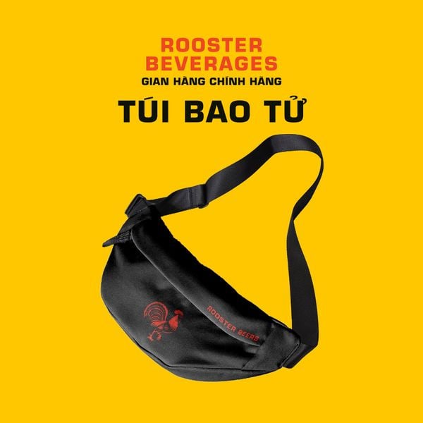  Túi đeo chéo, túi bao tử Rooster Beers phong cách thể thao năng động 