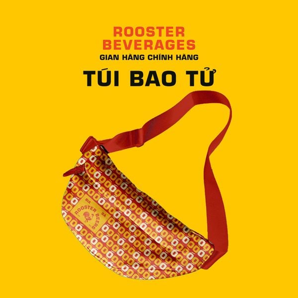  Túi đeo chéo, túi bao tử Rooster Beers phong cách thể thao năng động 