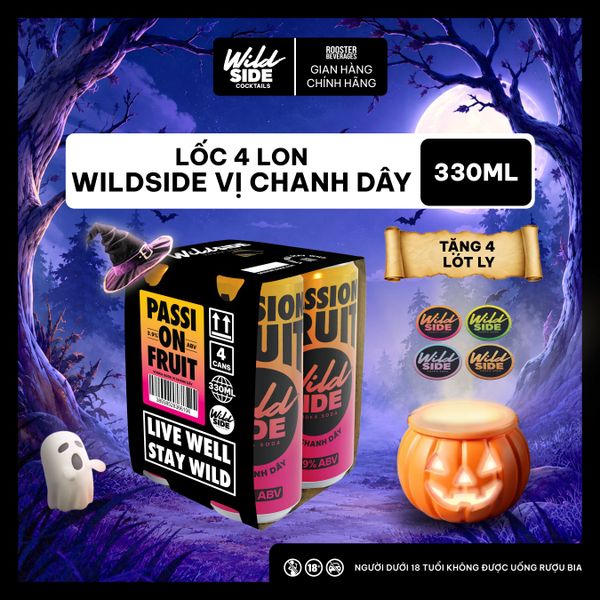  WildSide Vodka Soda 4 Lon - 4 Cans (330ml) 