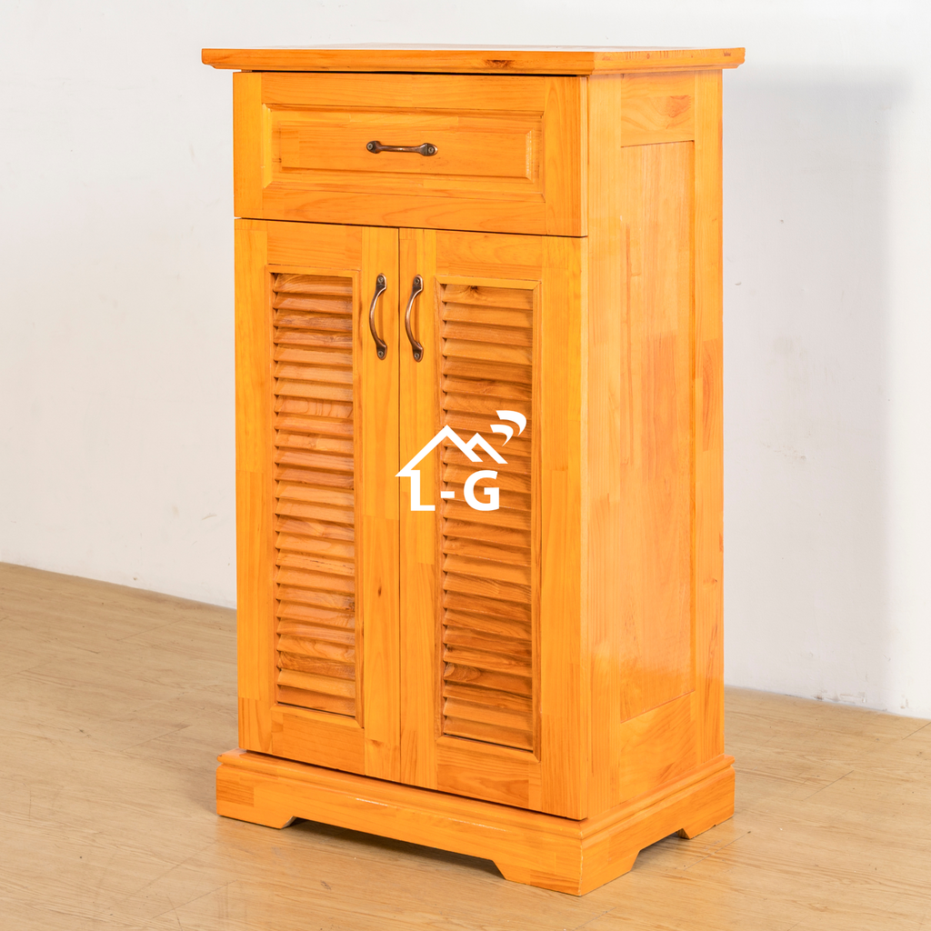 TỦ GIÀY DÉP GỖ THÔNG 2 CÁNH (TGDGT-2C-LG) Nội Thất Lâm Gia Phát