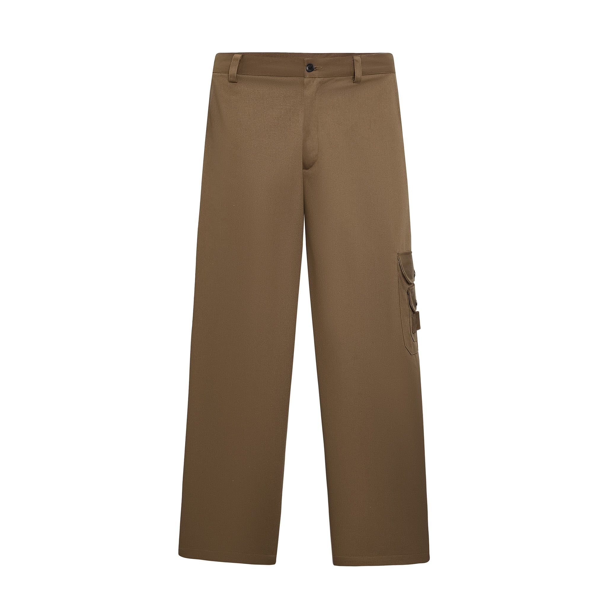  Straight Fit Cargo Pants - Brown 