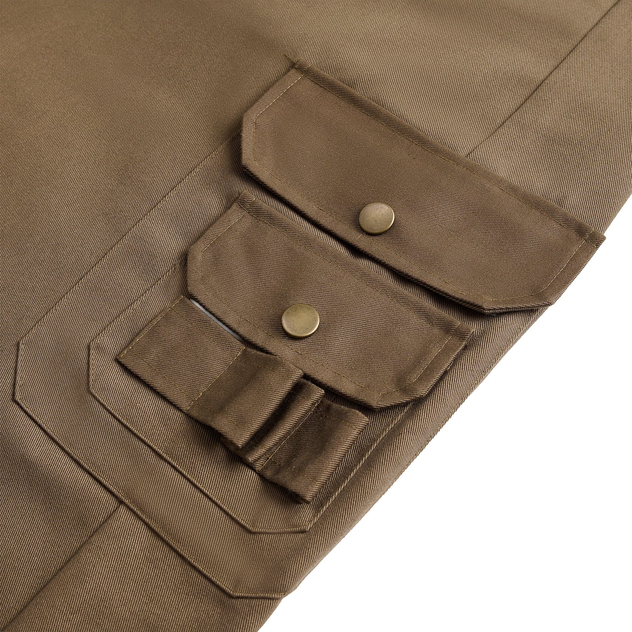  Straight Fit Cargo Pants - Brown 