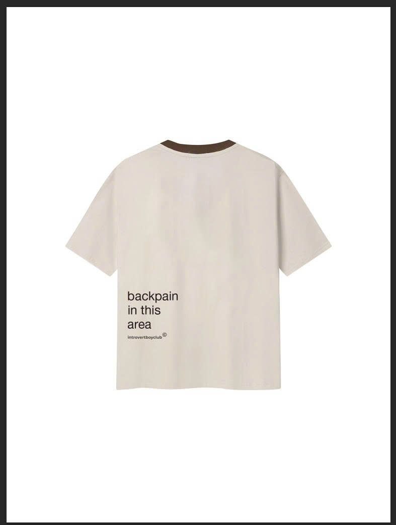  Back Hurts Gen T-shirt - Cream 
