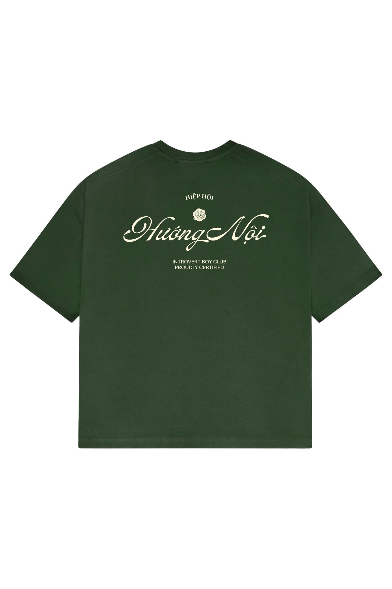  The Introvert Association T-shirt - Moss Green 