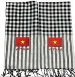 Khăn Rằn Nam Bộ Thêu Cờ Tổ Quốc - Chào Mừng Đại Lễ 30-4
