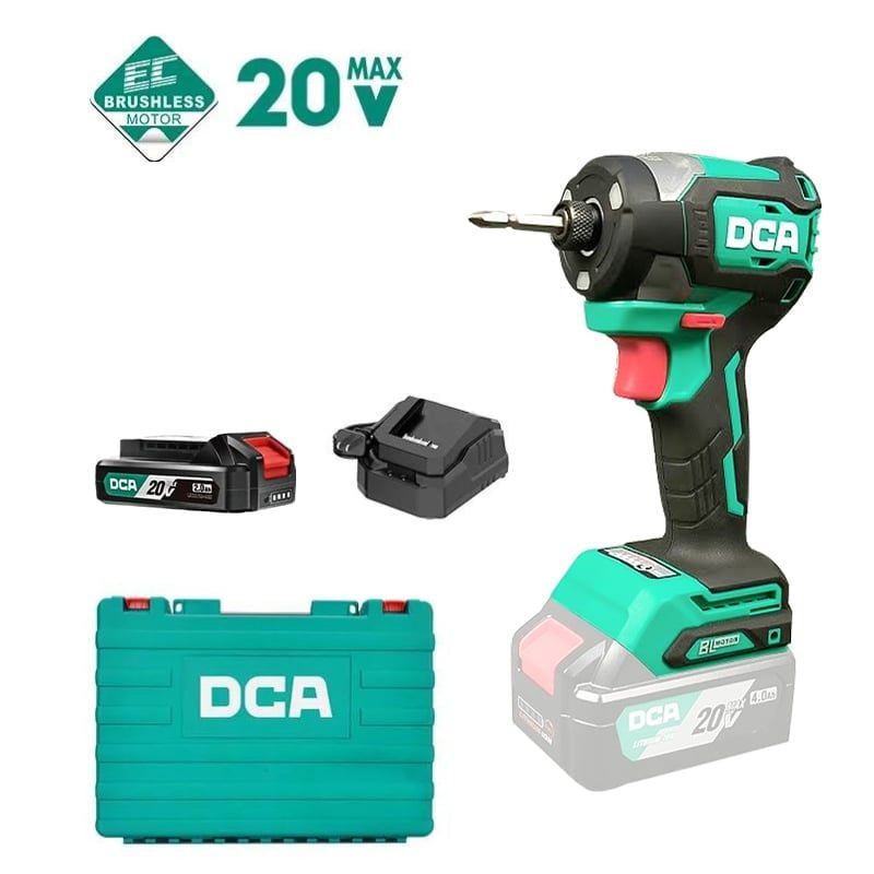  Máy siết vít không chổi than dùng pin DCA ADPL208ADM 