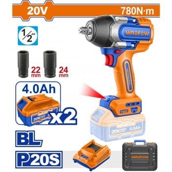  Máy siết bu lông dùng pin 20V-780Nm (không chổi than) WCD1B78 WADFOW 