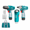  TKLI1203 Bộ combo máy siết vít TIRLI1201,
máy khoan TDLI12325 và
đèn TWLI1223
dùng pin 12V Total 
