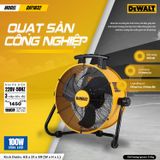  QUẠT SÀN CÔNG NGHIỆP DeWALT 18'' Motor không chổi than DXF1832 