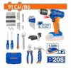  Bộ 91 món dụng cụ gồm Máy khoan búa dùng pin 20V (WCDP522) WDT1B90 WADFOW 