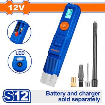  Máy kiểm tra hơi lốp xe ô tô dùng pin 12V (không kèm pin sạc) WLN1512 WADFOW 
