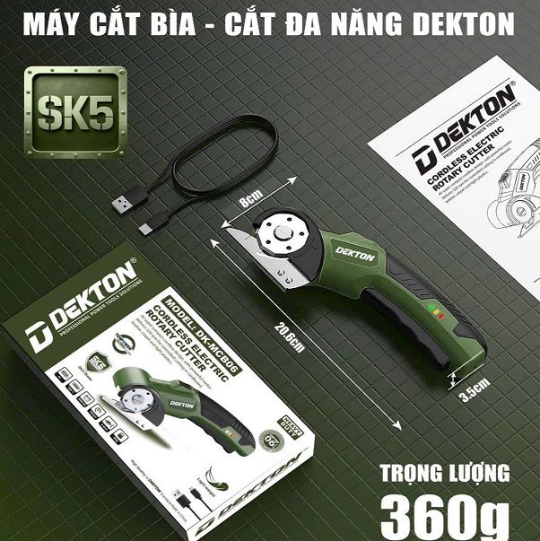  Máy cắt bìa dekton dk-mcb06 