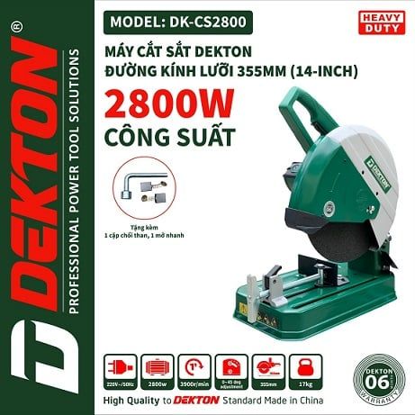  Máy Cắt Sắt Dekton DK-CS2800 