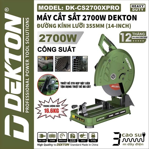  Máy cắt sắt dekton dk-cs2700xpro 