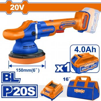  Máy đánh bóng dùng pin 20V- 150mm (không chổi than) WHL2B151 WADFOW 
