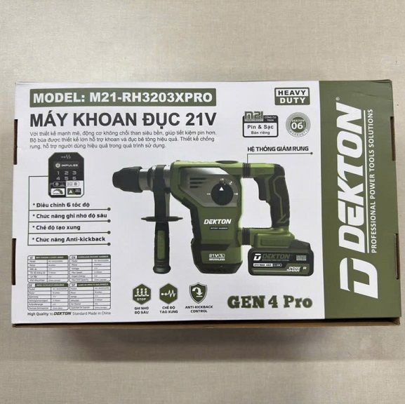  Máy khoan đục dekton m21-rh3203xpro 