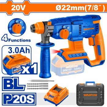  Máy khoan  đục bê tông dùng pin 20V- 22mm WLM1522 WADFOW 