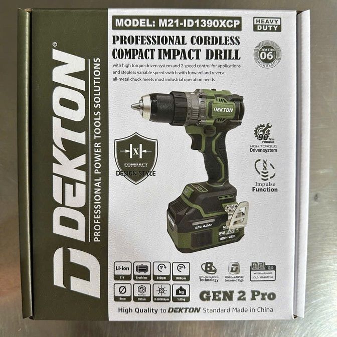  Máy Khoan Pin Dekton M21-ID1390XCP ( chưa pin và sạc) 