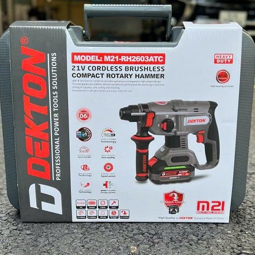  Máy khoan pin dekton M21-RH2603ATC (CHƯA PIN VÀ SẠC) 