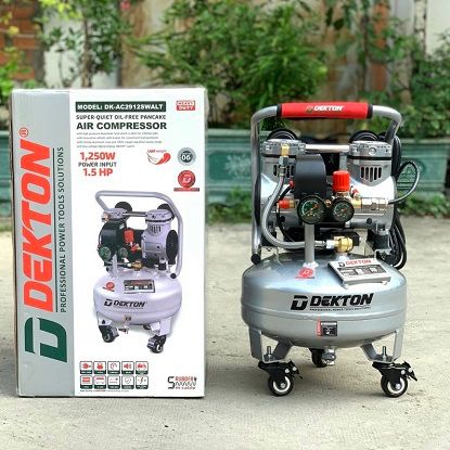  Máy nén khí hợp kim nhôm dekton không dầu DK-AC2912SWALT 