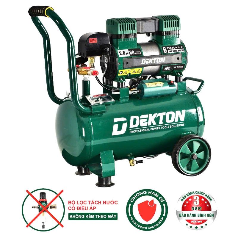  Máy bơm hơi dekton dk-ac3930pro không dầu 