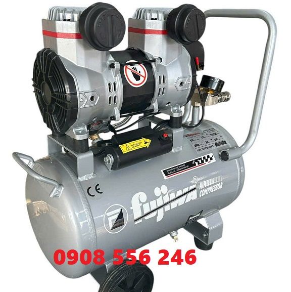  Máy nén khí bình nhôm không dầu Fujiwa fj25 
