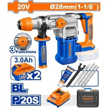  Máy khoan đục dùng pin 20V-28mm WLM1B282 WADFOW 