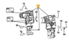 Vỏ hộp chứa bộ truyền động DCH273 Dewalt N421951 