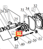  Trục đảo nguyên cụm dùng cho máy khoan bê tông pin Dewalt DCH172;DCH072 Model: N911132 