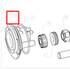  Rotor nguyên bộ dùng cho máy mài pin 18V DCG409 hiệu: Dewalt, model: N769802 
