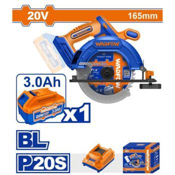  Máy cưa đĩa tròn dùng pin 20V-165mm WLWP5521 WADFOW 