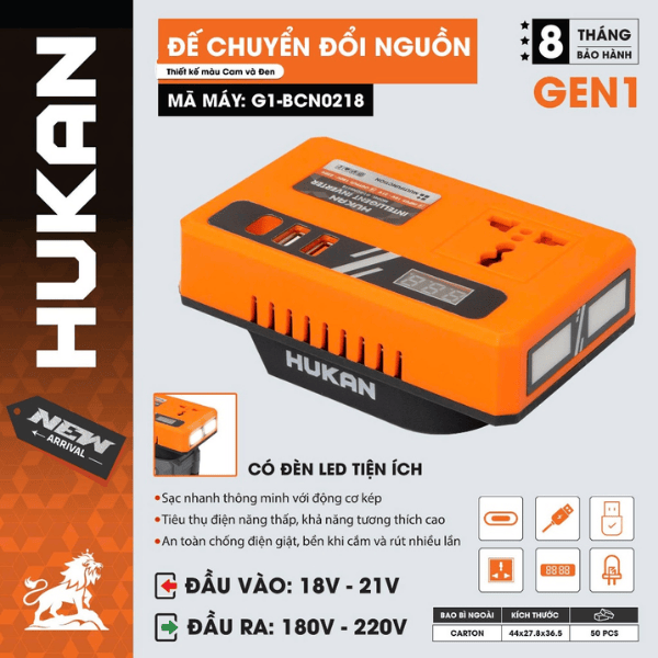  Đế Chuyển Đổi Nguồn Điện G1-BCN0202 HUKAN 