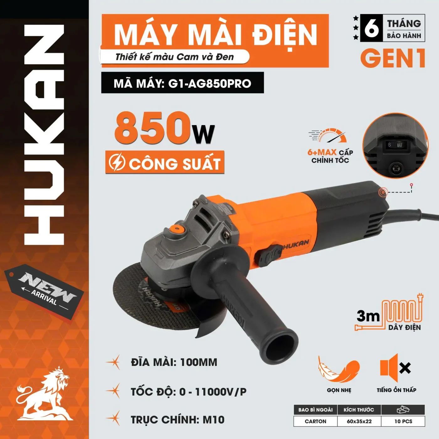  Máy mài điện G1-AG850PRO HUKAN 