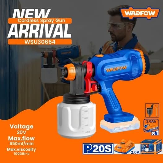  Máy phun sơn dùng pin 20V WSU30664 WADFOW 
