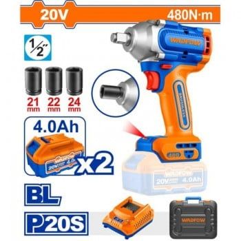  Máy siết bu lông dùng pin 20V-480Nm (không chổi than) WCD1B483 WADFOW 