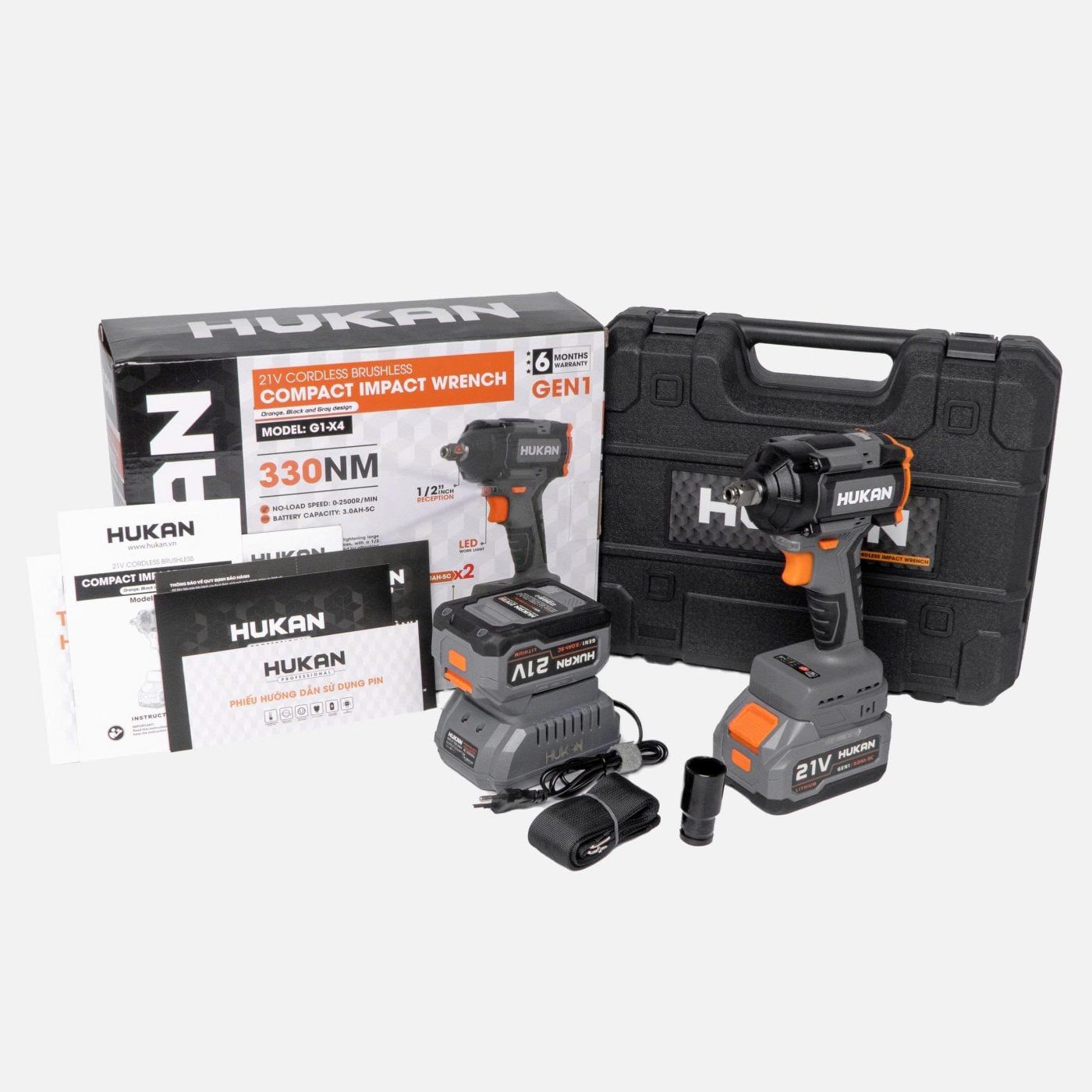  Máy siết bulong 2 trong 1 (GEN 1) G1-X4 HUKAN 