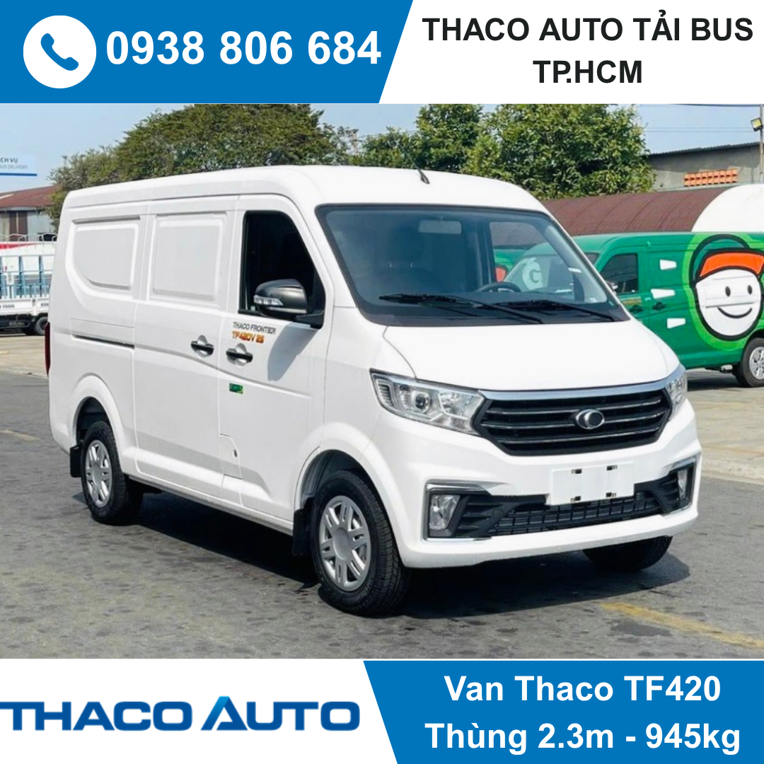  XE TẢI VAN THACO 2 CHỖ | TF420 V 2S | 945 KG | THÙNG 2,3M 