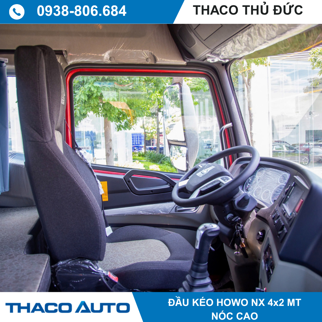  ĐẦU KÉO HOWO NX 4x2 MT NÓC CAO 